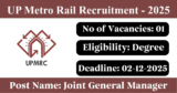 UP Metro Rail Recruitment 2025