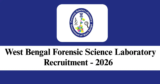 WBFSL Recruitment 2026 – Apply Offline for 2 Laboratory Assistant Posts