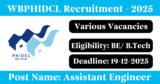 WBPHIDCL Recruitment 2025 – Apply Online for Various Assistant Engineer Posts