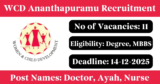 WCD Ananthapuramu Recruitment 2025 – Apply Offline for 11 Doctor, Ayah Posts