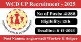 WCD UP Recruitment 2025 – Apply Online for 41288 Anganwadi Worker & Helper Posts
