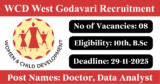 WCD West Godavari Recruitment 2025