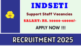 INDSETI Support Staff Recruitment 2025